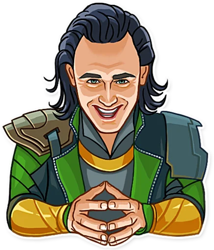 Bild von Loki aus dem Marvel Universum im Comic-Stil.