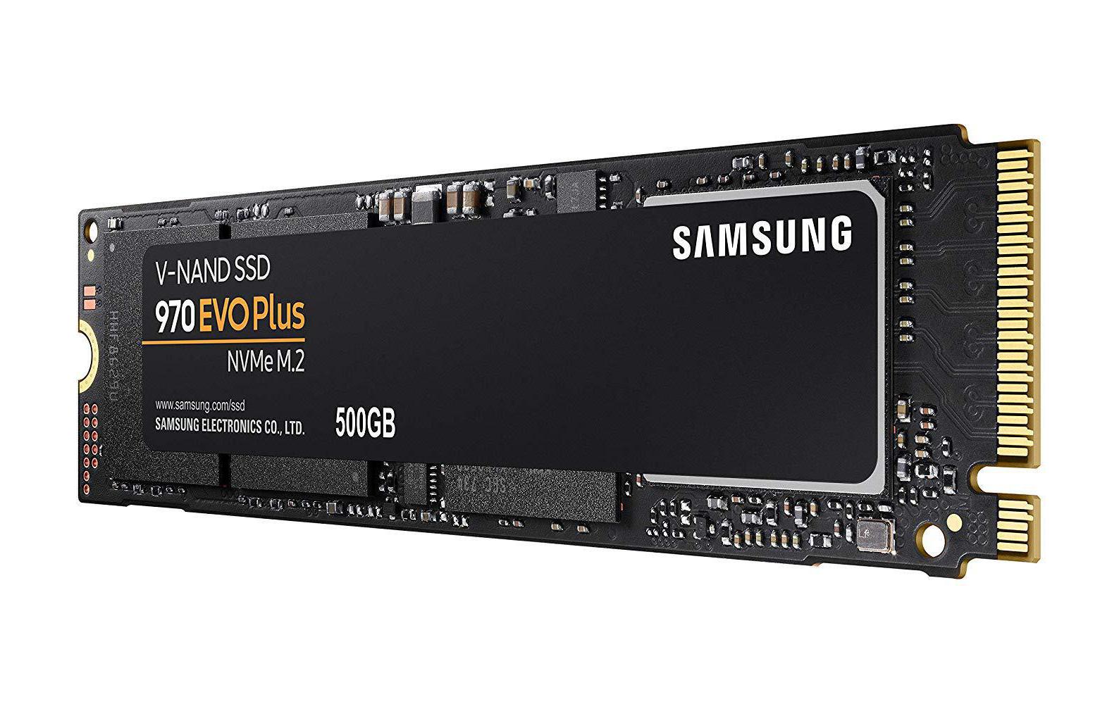 Abbildung einer SSD 970 EVO NVMe M.2 von Samsung