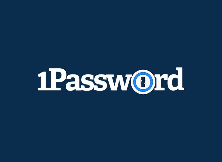 Logo der App 1Password auf dunkelblauem Hintergrund